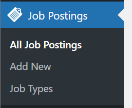 Job postings sidebar