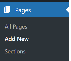 Pages side bar in WordPress