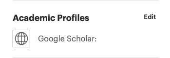 Academic profile