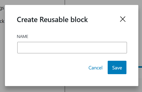 Naming reusable block in page