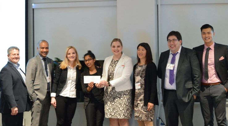 Group of MHI students winning prize