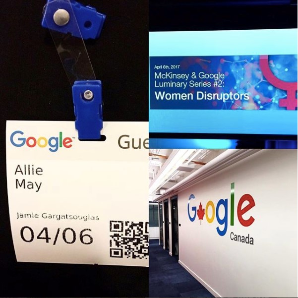 Name tags for Google Conference of Women Disruptors