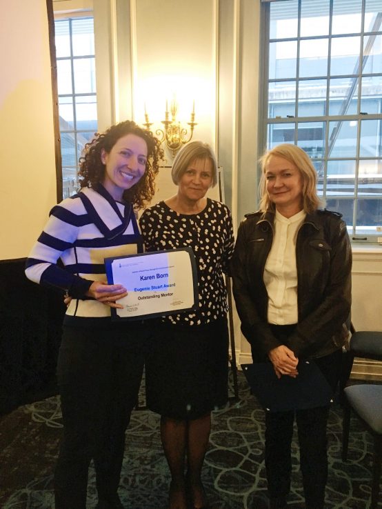 Karen Born, Rhonda Cockerill and Whitney Berta at the Faculty Club