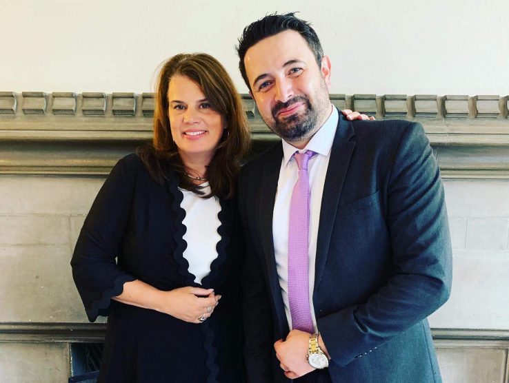 Khaled Almilaji (right) with supervisor Julia Zarb