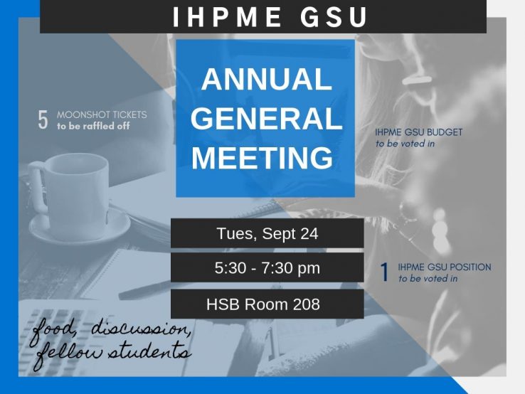 Poster for IHPME GSU AGM