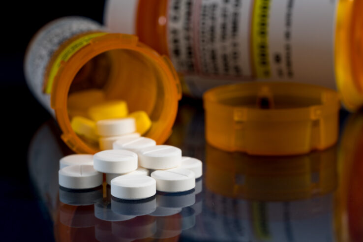 stock image of prescription opioid medication