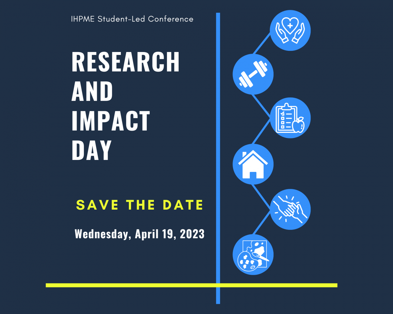 IHPME's Research and Impact Day Event Poster with Details